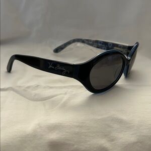 Vera Bradley Black Oval Sunglasses